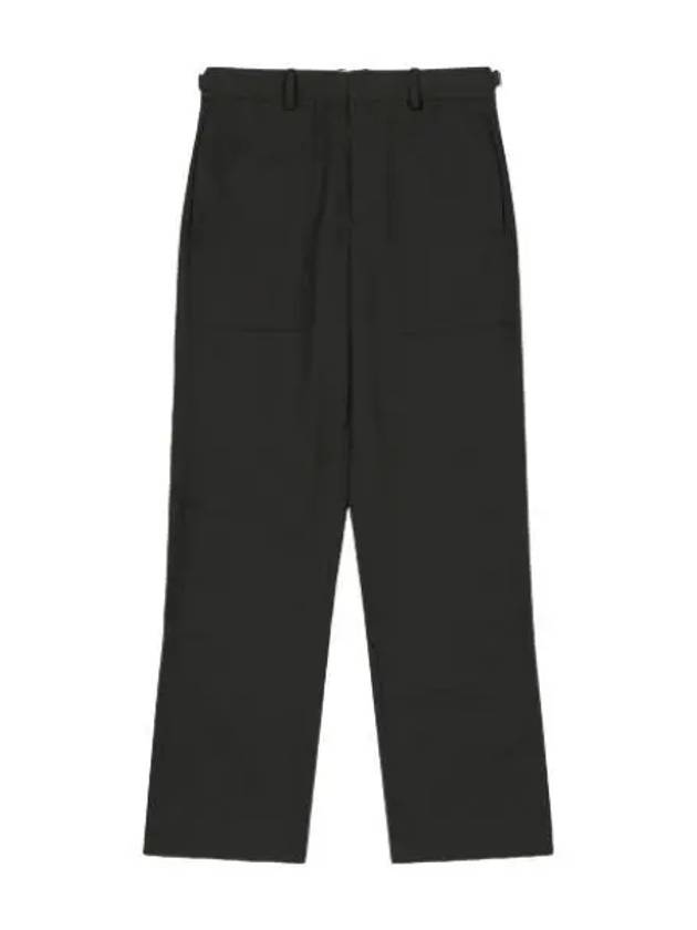 Stretch suit pants burnt olive slacks - HELMUT LANG - BALAAN 1