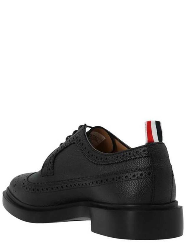 Men's Classic Long Wing Brogue Lace Up Brogue Shoes Black - THOM BROWNE - BALAAN 3