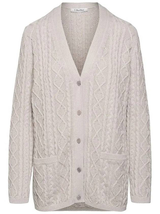 23SS Matera Cotton Cardigan Ivory 2393410431 001 - MAX MARA - BALAAN 1