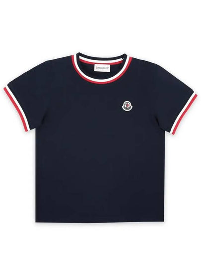 Kids Logo Patch Short Sleeve Navy 8C00018 83907 778 - MONCLER - BALAAN 2