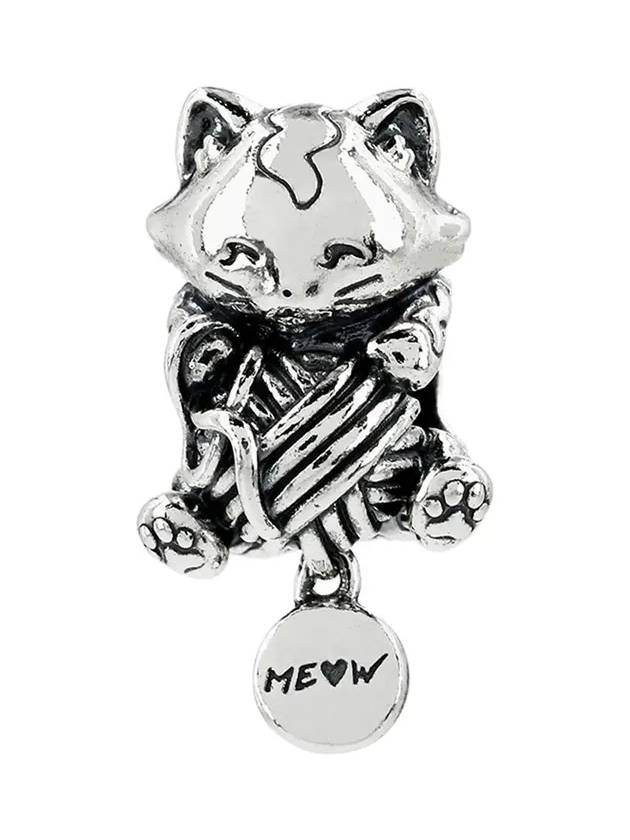 Kitten With Ball Yarn Charm Bracelet Silver - PANDORA - BALAAN 4