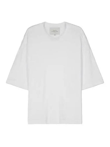 Branded Easy Fit Short Sleeve T Shirt Optic White - STUDIO NICHOLSON - BALAAN 1