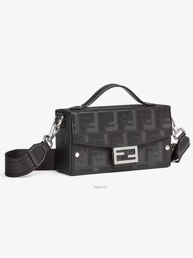 Baguette Soft Trunk Cross Bag Black - FENDI - BALAAN 3