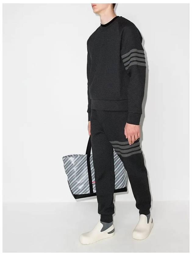 4 Bar Stripe Sweatshirt Dark Grey - THOM BROWNE - BALAAN 6