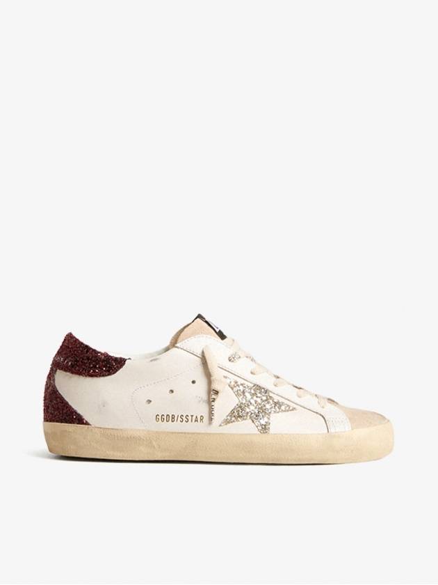 Superstar Glitter Tab Low Top Sneakers White - GOLDEN GOOSE - BALAAN 2