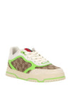 Men's Reweb Original GG Canvas Low Top Sneakers Beige Green - GUCCI - BALAAN 3