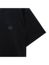 Face Logo Crew Neck Short Sleeve T-Shirt Black - ACNE STUDIOS - BALAAN 3