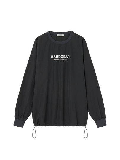 Logo Print Nylon Long Sleeve T Shirt Charcoal - HARDGEAR APPAREL - BALAAN 2