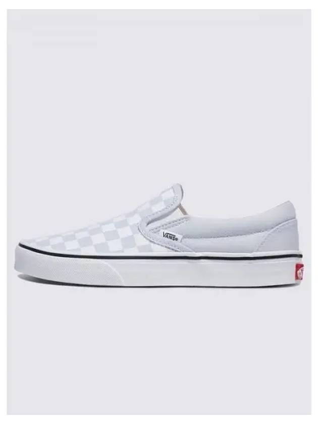 Classic Color Theory Checkerboard Slip-Ons Sky Blue - VANS - BALAAN 2