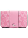 Essential Women s Card Wallet CR542 LH VIVID PINK - COACH - BALAAN 1