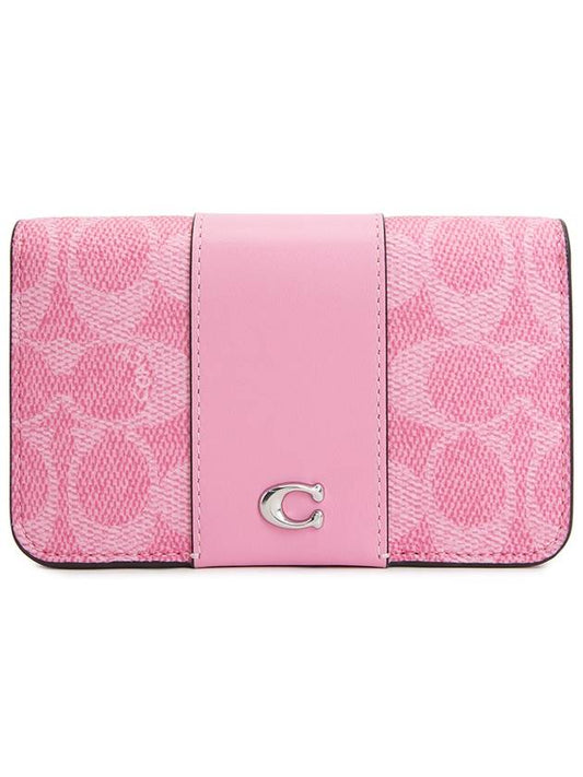 Essential Women s Card Wallet CR542 LH VIVID PINK - COACH - BALAAN 1