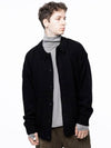 Men s M243OT03BK Tear Damage Collar Neck Button Cardigan Black - CHANCE'S NOI - BALAAN 2