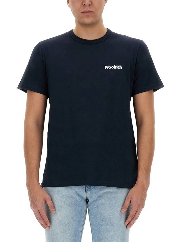 T-SHIRT WITH LOGO - WOOLRICH - BALAAN 1