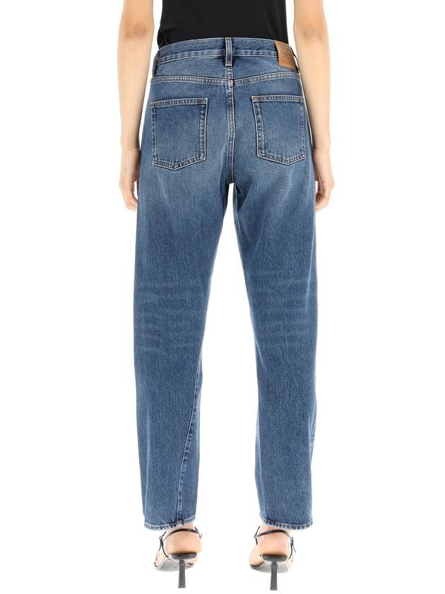 Women's Twisted Seam Straight Jeans Blue - TOTEME - BALAAN 4