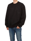 Leather Patch Sweatshirt Black - WOOYOUNGMI - BALAAN 7