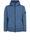 Men's Wappen Patch Nylon Hooded Jacket Blue - STONE ISLAND - BALAAN 2