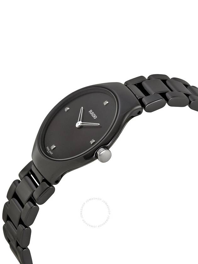 Rado True Thinline Black Dial Black Ceramic Ladies Watch R27742712 - RADO - BALAAN 2