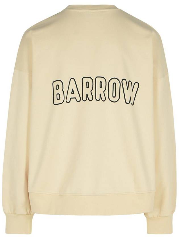 Barrow Ivory Cotton Sweatshirt - CLAIRE BARROW - BALAAN 3