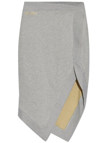 The Attico Skirt With Logo, Women's, Grey - THE ATTICO - BALAAN 1