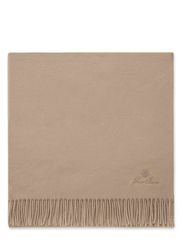 Grande Unita Logo Fringe Muffler Shadow Gold - LORO PIANA - BALAAN 2