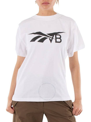 Reebok X Victoria Beckham Logo T-shirt in White, Size Small - REEBOK - BALAAN 1