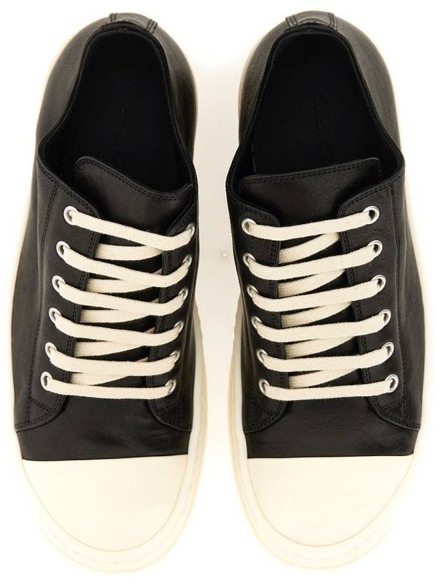 Rick Owens Leather Sneaker - RICK OWENS - BALAAN 6