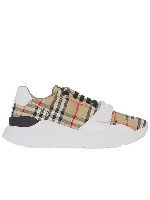 Vintage Check Suede Leather Sneakers Archive Beige - BURBERRY - BALAAN 2