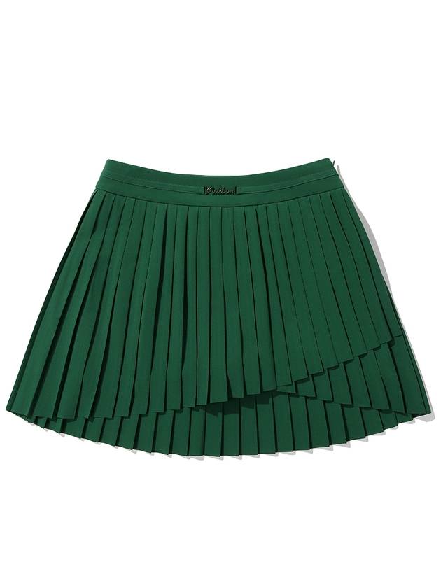 Unbalanced pleated skirt GREEN WOMAN - MALBON GOLF - BALAAN 1