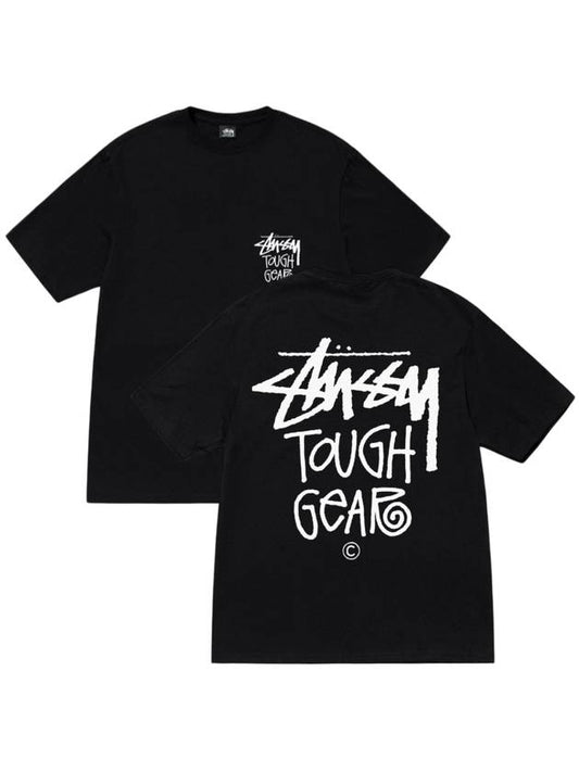 Tough Gear Short Sleeve T-Shirt Black - STUSSY - BALAAN 2