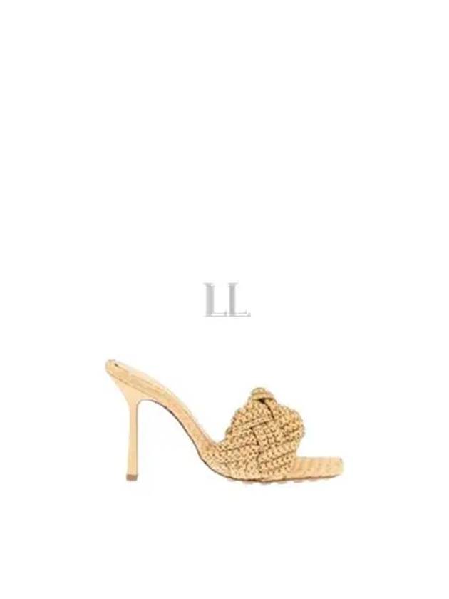 Lido Intrecciato Raffia Mule Beige - BOTTEGA VENETA - BALAAN 2