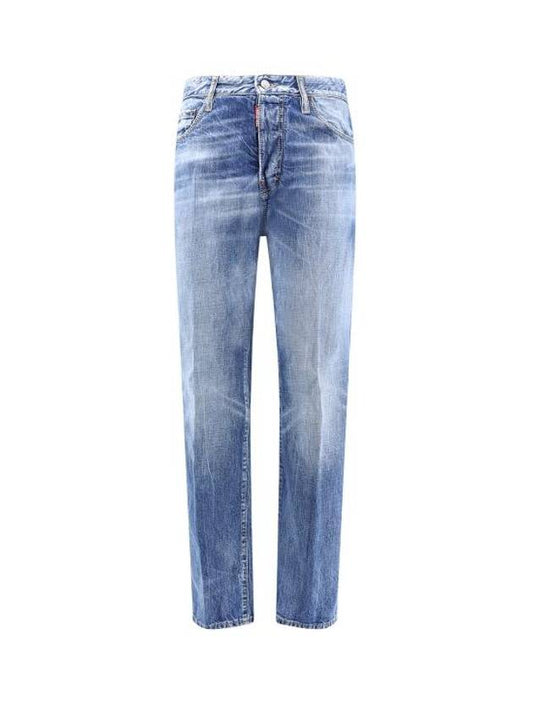 Denim Straight Jeans Blue - DSQUARED2 - BALAAN 1