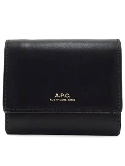 Royce Small Compact Half Wallet Black - A.P.C. - BALAAN 2