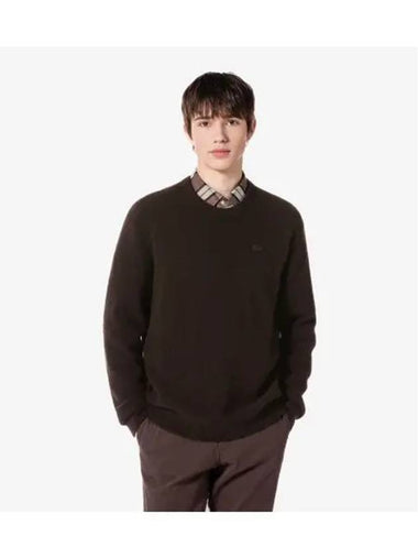 Men s Boucle Pullover Dark Brown - LACOSTE - BALAAN 1