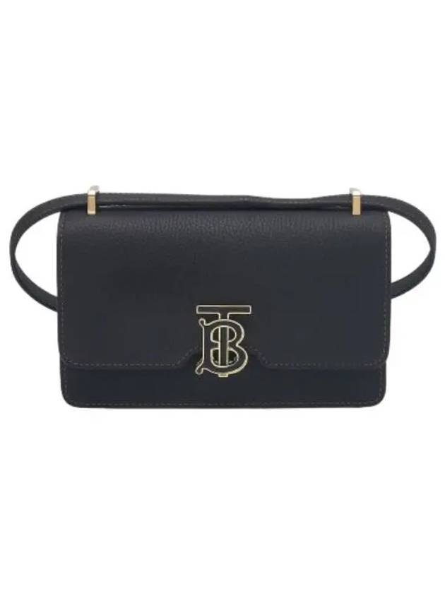 Mini Grainy Shoulder Bag Black - BURBERRY - BALAAN 1