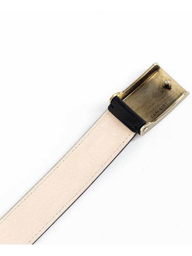 Clip Closer Leather Belt Black - LEMAIRE - BALAAN 6