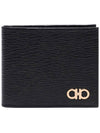 ID Window Gancini Half Wallet Black - SALVATORE FERRAGAMO - BALAAN 3