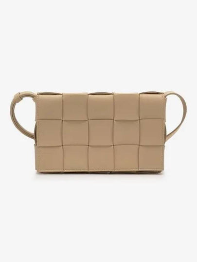 Intrecciato Cassette Cross Bag Porridge - BOTTEGA VENETA - BALAAN 2