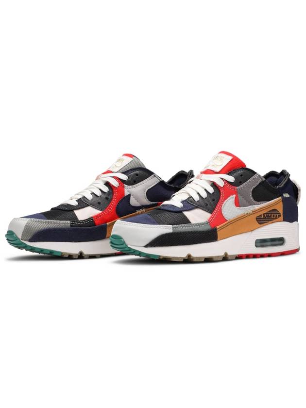 womens air max 90 legacy sneakers navy light bone - NIKE - BALAAN 6