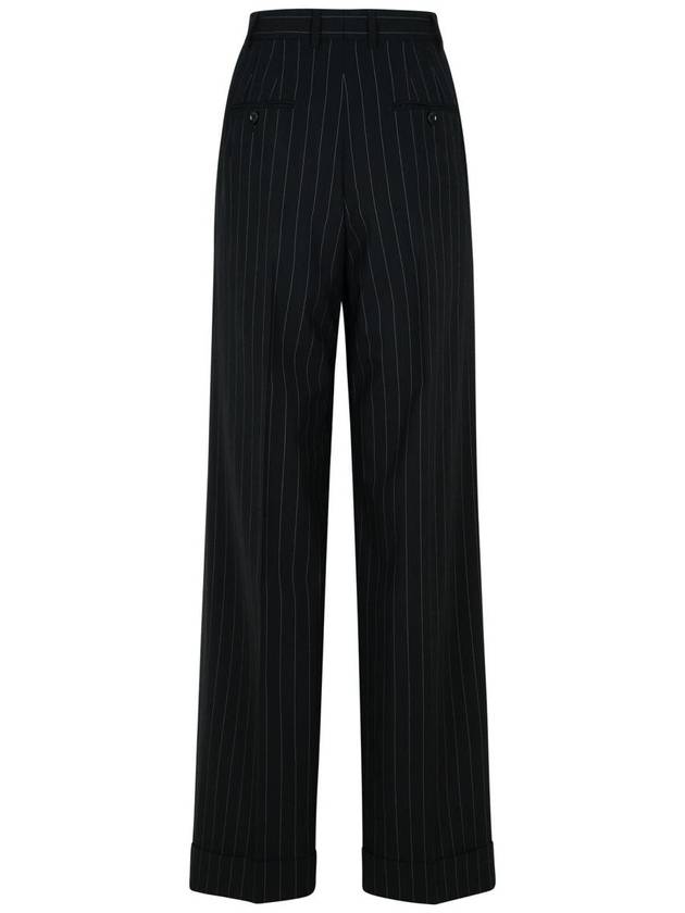 Dolce & Gabbana Black Virgin Wool Trousers - DOLCE&GABBANA - BALAAN 3