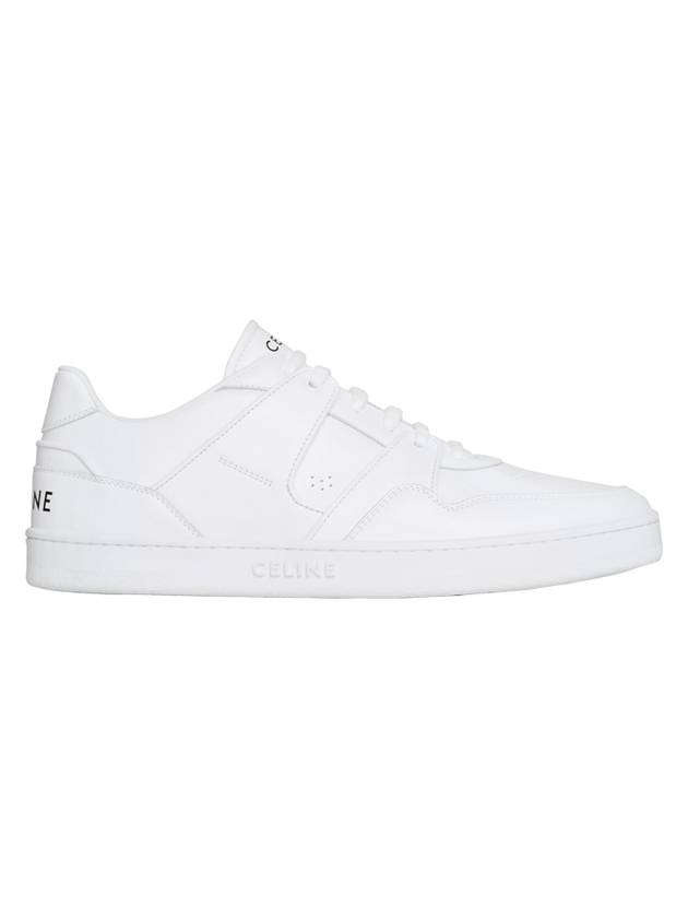 CT 04 Logo Calfskin Low Top Sneakers Optic White - CELINE - BALAAN 1