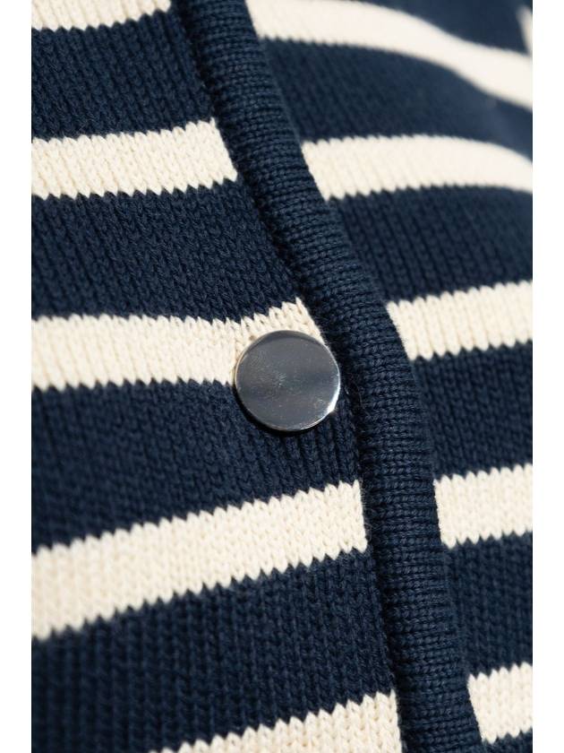 Theory Cardigan With Stripe Pattern, Women's, Navy Blue - THEORY - BALAAN 5