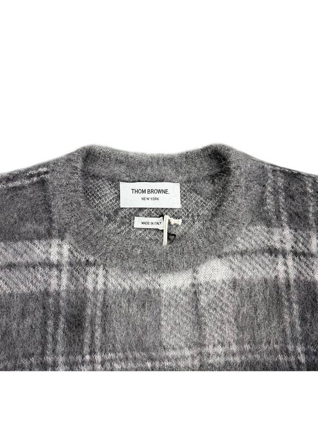 23FW Tartan Mohair Knit MKA487F - THOM BROWNE - BALAAN 3