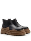 Tire Ankle Chelsea Boots Black Jute - BOTTEGA VENETA - BALAAN 4