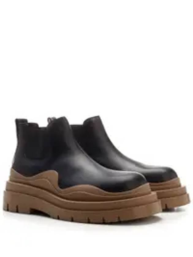 Tire Ankle Chelsea Boots Black Jute - BOTTEGA VENETA - BALAAN 4