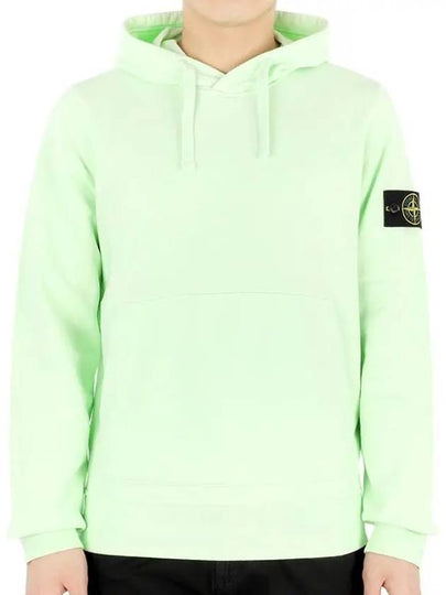 Wappen Patch Classic Fleece Hoodie Light Green - STONE ISLAND - BALAAN 2