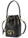 V Logo Signature Bucket Bag Black - VALENTINO - BALAAN 3