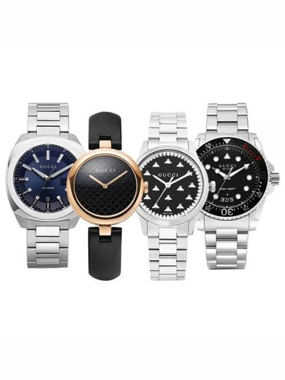 G Timeless Bee Metal Silver Watch Black - GUCCI - BALAAN 2