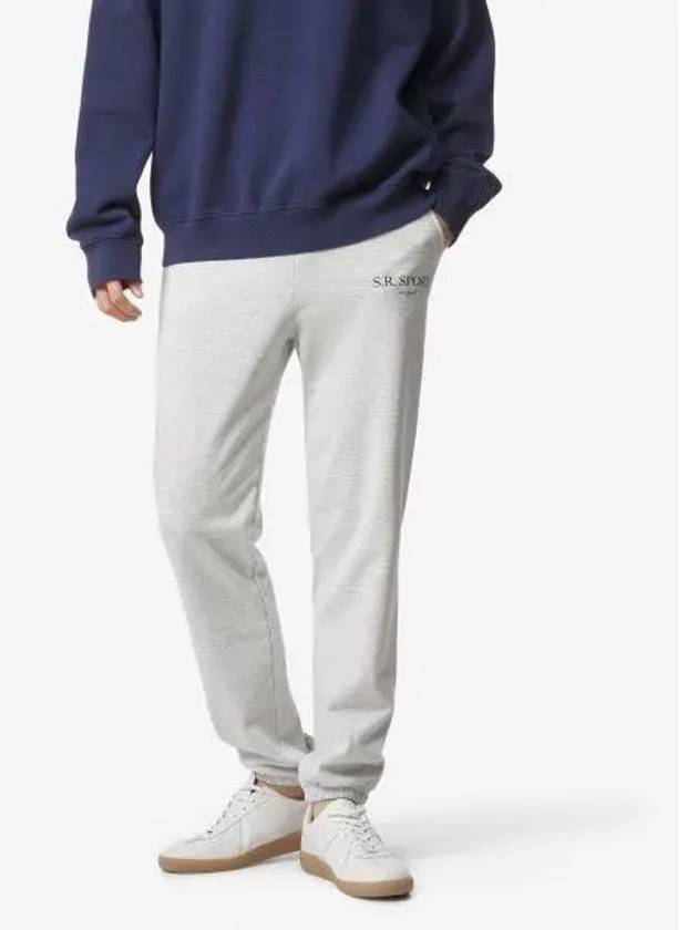 Sports Logo Track Pants Heather Gray - SPORTY & RICH - BALAAN 2