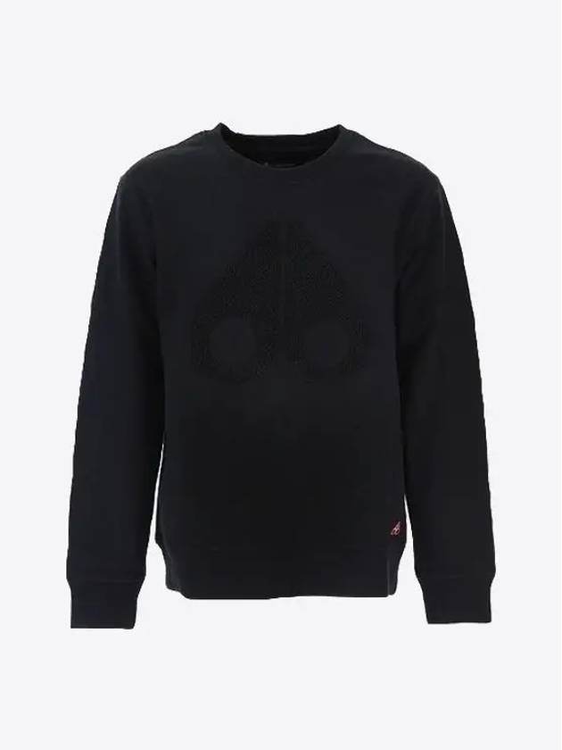 Men's Logo Cotton Sweatshirt Black - MOOSE KNUCKLES - BALAAN 4