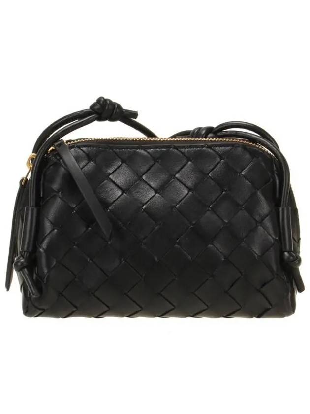 Intrecciato Concert Pouch Bag Black - BOTTEGA VENETA - BALAAN 2